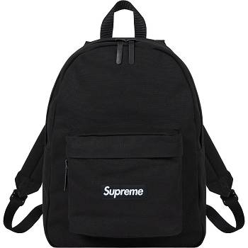 Bolsas Supreme Canvas Backpack Negras | Supreme 465AP